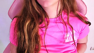 Stepsister Masturbates in Her Panties Then Gets Fucked and Gets Cum on Her Small Tits