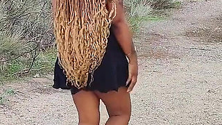 Outdoor Naked Walk Ebony Publig Pussy Spread Close-ups Ass