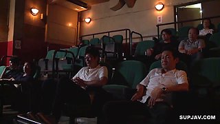 Darkened Movie Theater: Perverted Married Woman Slut