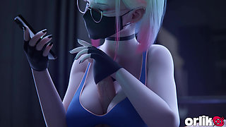 Horny Slut Lisa & Her Clients - Whore Sex 3D Animation