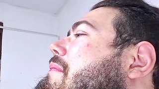 Keilimar and Her Boyfriend Fucking and Kissing Milk From Huge Tits.