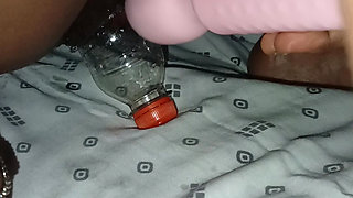 Putting a bottle in the