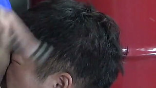 Human Lick Machine, Mistress Enjoys Pleasure to Masochist Lick Her Anus, Pussy, Sweaty Feet, Dirty High Heels Like a Machine