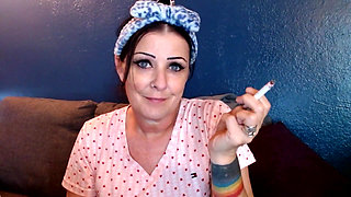 Lovely Woman Smoking with You