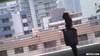 Stranded Teens - Blonde Stacie Andrews Pays for Lift with Tight Pussy