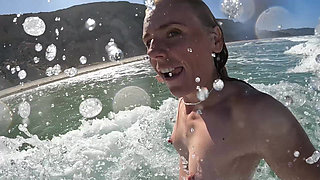 Facial at the Nude Beach
