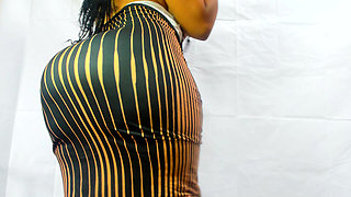 Super soft natural jiggly black booty babe...