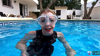 Underwater Wetsuit & Mask Fetish Filling, Bubbles & Breath Control