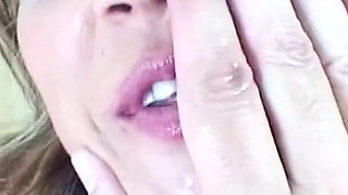 Young skinny girl with small tits goes to her first casting