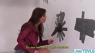 Hot mommy BBC GloryHole porn