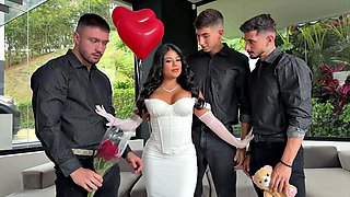Brunette Foursome Fuck