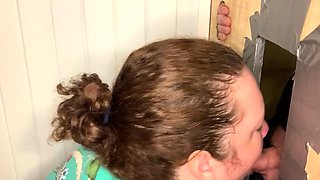 Glory Hole Blowjobs and Brunettes