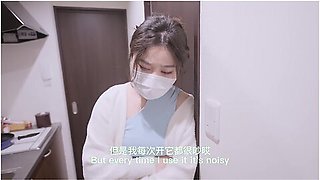 Nana Taipei In Landlord Stuffs Female Tenant In Washing Machine And Fucks