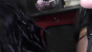 Dark Haired MILF Slut From the UK Adores a Cum Shower