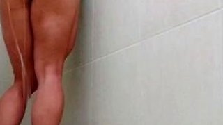 Horny blonde cam girl masturbates her juicy pussy close up