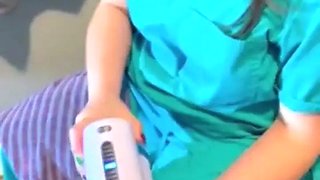 Sperm bank nurse in New York uses a matching to collect my cum