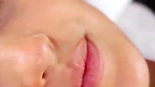 Busty blonde working on her pussy