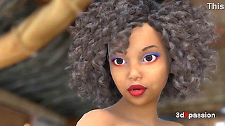 Nexus-3 Oasis – Busty brunette Fatima sucks cock & rides hard in her beach cabana