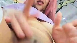 Blonde tight pussy babe solo toy fun in glamour masturbation
