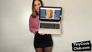 Upskirt babe dirty commeting small dicks