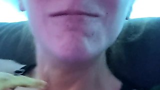 Czech amateur bangs outdoor pov