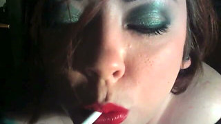 Naughty Nanny Will Fill Your Lungs with Smoke - Smoking BBW