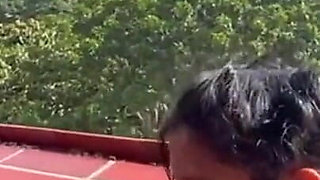 I Fuck My Wife's Stepdaughter at Home While She's Not Home, I Cum in Her Mouth. Homemade Mexican