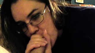 Big Beautiful Woman Gives Blowjob to Her Man