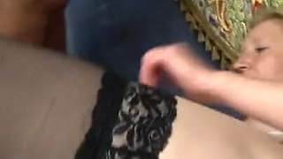 Redhead milf and young hard cock at GrandMams