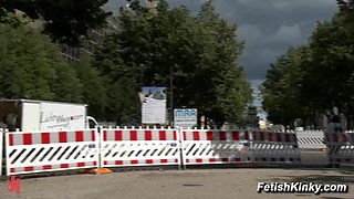 Amabella Public Rickshaw Butt sex Hump