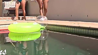 Twisted Nymphs - Rosie and Pam's Sexy Pool Party - Part 1