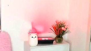 Latina Has Sex in Her Room When She's Alone for Her Fans