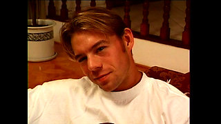 Blonde and Skinny MILF Seduces a Boy