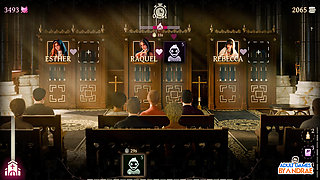 Sisters in Sin Gameplay Part 12 - Lust Performs the Sexual Ritual with Esther in the Library