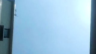Amateur travesty outdoor solo