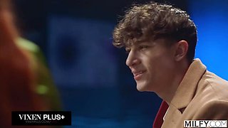 Lauren Phillips DP Threesome with Two Studs - Redhead MILF Double Penetration