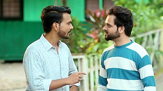 Small tit brunette amateur tugs on a big willie