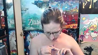 Amateur brunette Michelle with small tit