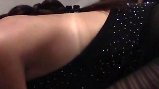 MILF Gives a Blowjob and Cumshot to a Man in Pantyhose