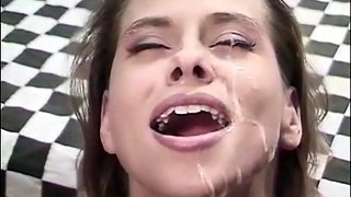 Harley Raine Craves Vintage Bukkake Passion With Orgy