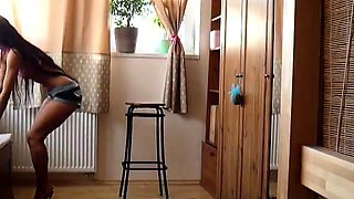 Close up teen foot worship