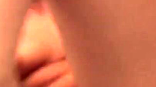 Colored hair chick gets smashed in the bathroom