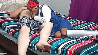 Black 18 Year Old School Girl Sucks Johnny's Cock in School Uniform