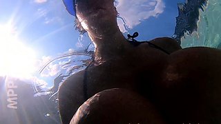 German Amateur Babe Outdoor Anal Masturbation