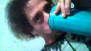 Greedily Tasting Golden Cup of My Fresh Piss