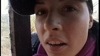 Blonde, Shy and Exposed by Nasty Girlfriend to Two Studs