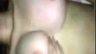 Korean Amateur with Big Tits in an Interracial Video