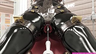 Cute Teen Dentist Bondage: 3D BDSM Fetish with Latex & Metal