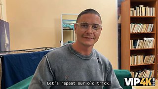 Vip4k. milf tutor plays a game with two college girls