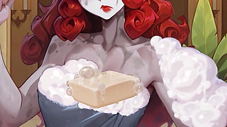Pink Hair Hentai Furry Girl with Big Tits Rides Big Cock and Gets Her Tight Little Pussy Creampied - Hotel Tales (steam Game)